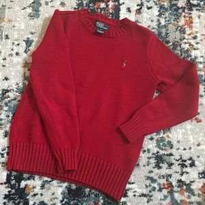 Youth Boys Red Polo Sweater
